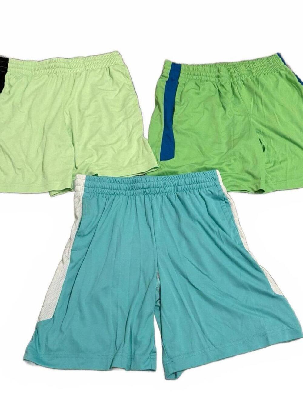 Tek Gear Boys Large Husky - Multi Color Variety Pack of 3 Athletic Shorts